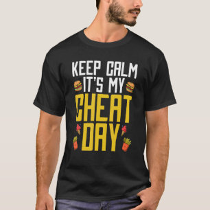 Camiseta Día de Cheat Diet Food Workout Cita Gimnasio