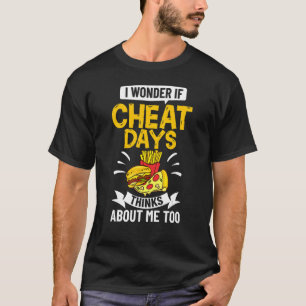 Camiseta Día de Cheat Diet Food Workout Cita Gimnasio