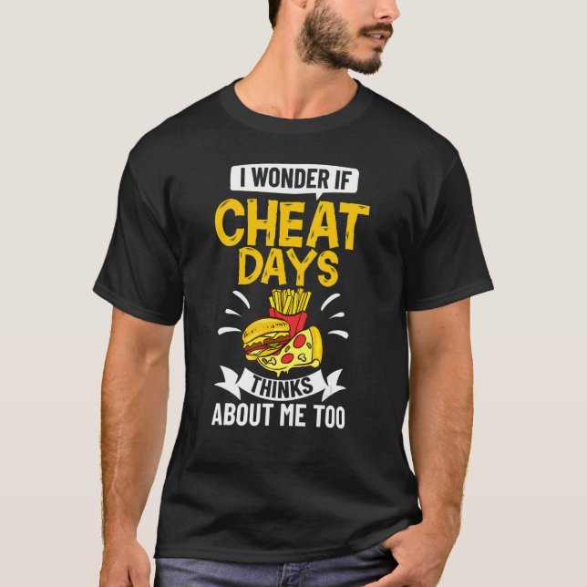 Camiseta Día de Cheat Diet Food Workout Cita Gimnasio (Anverso)