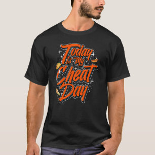 Camiseta Día de Cheat Diet Food Workout Cita Gimnasio