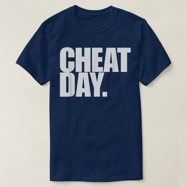 Camiseta Día de Cheat Shirm Work Out, Weight Lifter Feat  (Diseño del anverso)