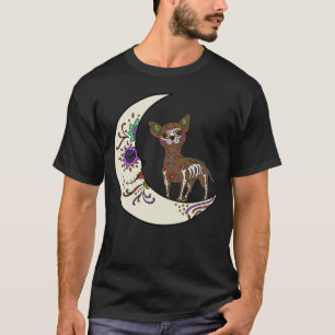 Camiseta Día De Chihuahua Muerto En La Luna Perro Azúcar Ch