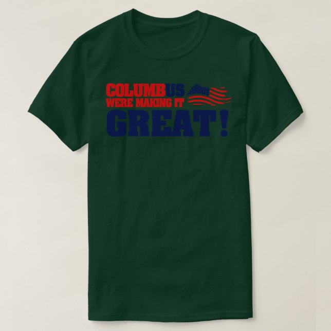 Camiseta Día de Colón Colón lo hizo genial (Diseño del anverso)