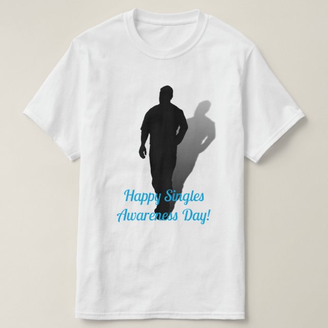 Camiseta Día de Conciencia de Solteros Felices (Diseño del anverso)