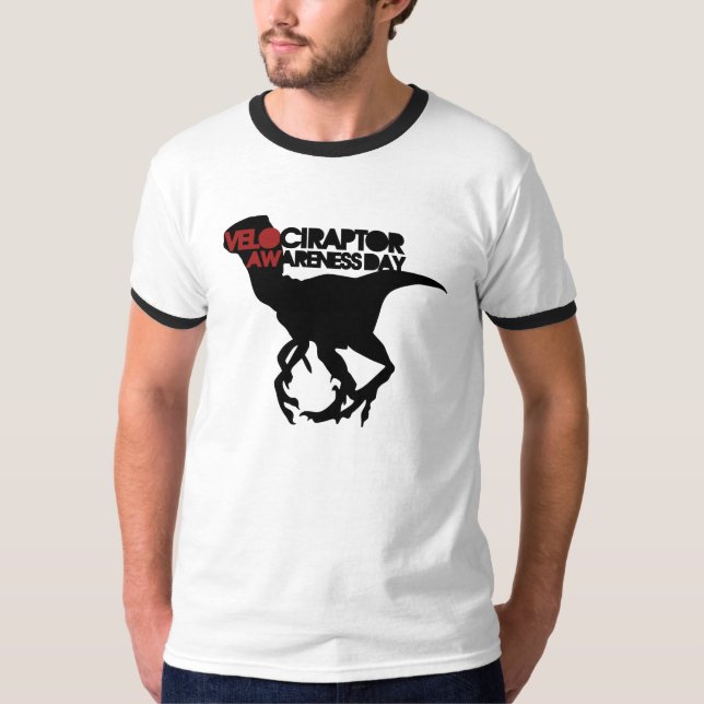 Camiseta Día de Conciencia de Velociraptor (Anverso)