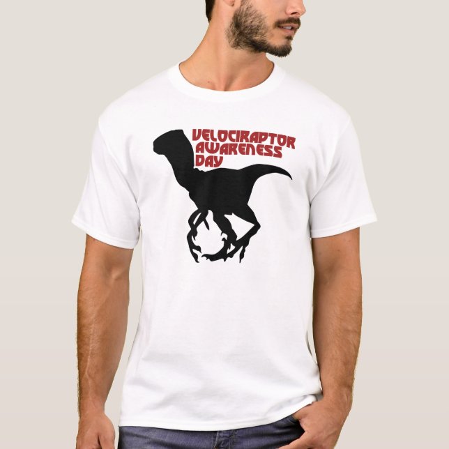 Camiseta Día de Conciencia de Velociraptor (Anverso)