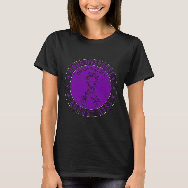 Camiseta Día de Conciencia sobre Sobredosis de Drogas 31 de (Anverso)