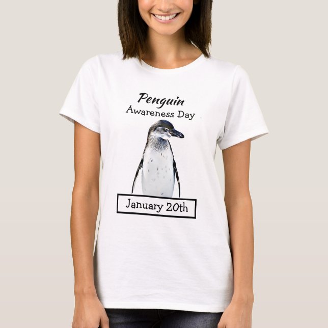 Camiseta Día de Concienciación del Pingüino 20 de enero (Anverso)