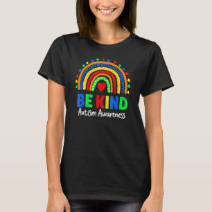 Camiseta Día de Concienciación sobre Autismo Un arcoiris co