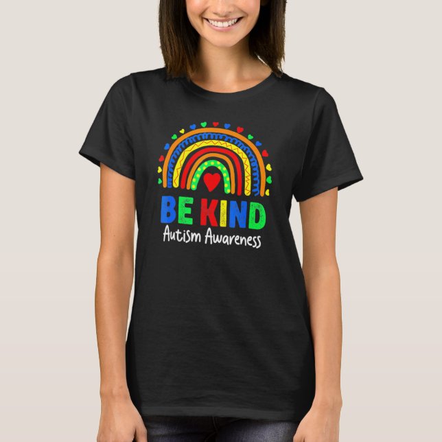 Camiseta Día de Concienciación sobre Autismo Un arcoiris co (Anverso)