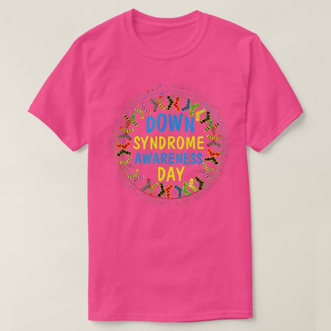 Camiseta Día de Concienciación sobre el Síndrome de Down So (Diseño del anverso)