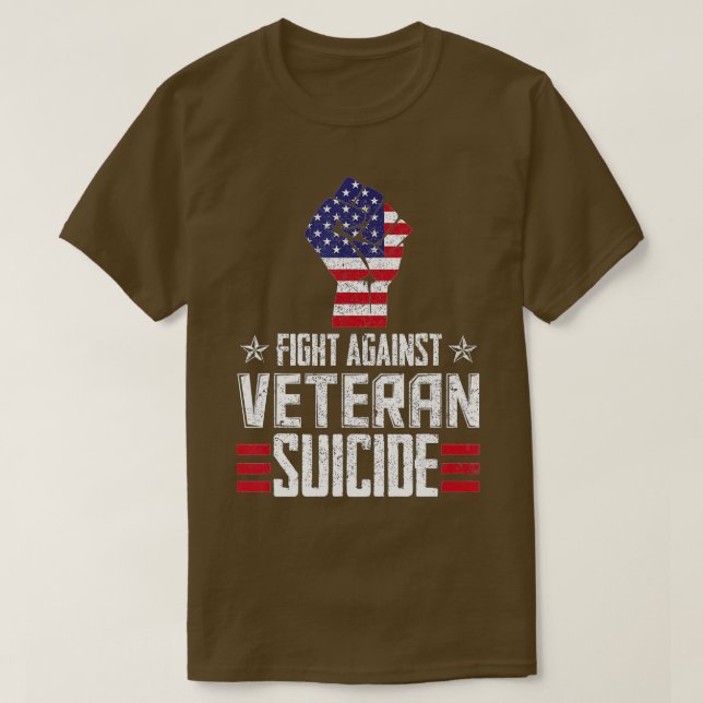 Camiseta Día de Concienciación sobre el Suicidio de Veteran (Diseño del anverso)