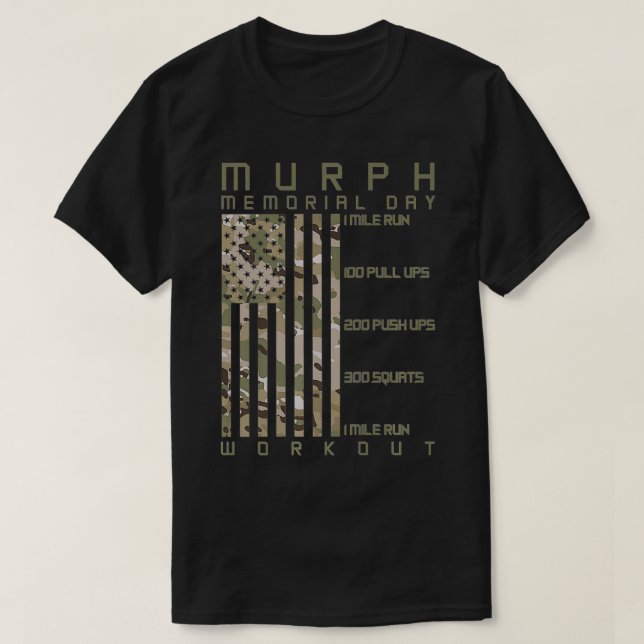Camiseta Día de Conmemoración de Murph Sesión de entrenamie (Diseño del anverso)