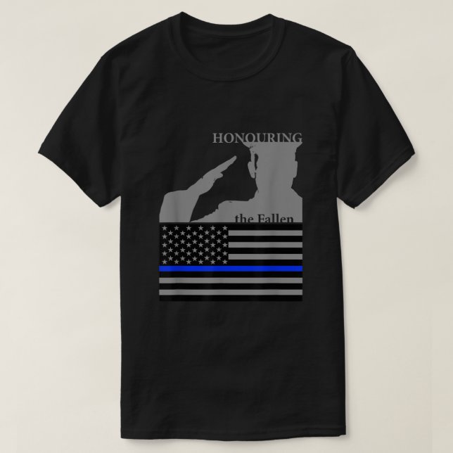 Camiseta Día de Conmemoración de Oficiales de Policía (Diseño del anverso)