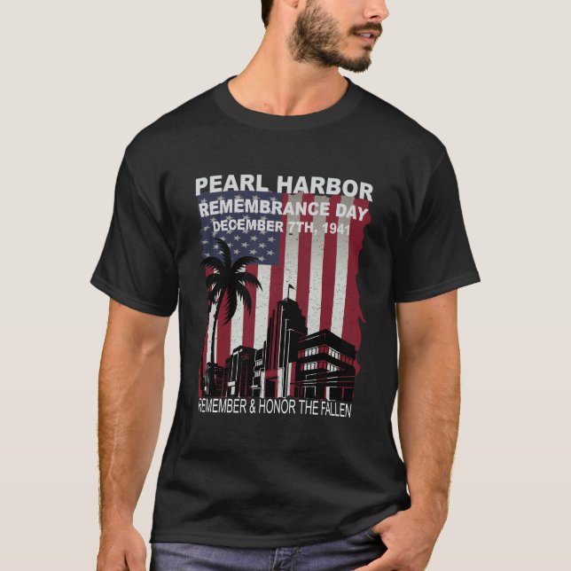 Camiseta Día de Conmemoración de Pearl Harbor 7 de (Anverso)