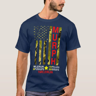 Camiseta Día de Conmemoración del Desafío Murph WOD Camo