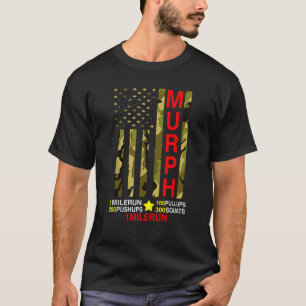 Camiseta Día de Conmemoración del Desafío Murph WOD Camo