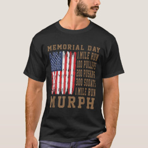 Camiseta Día de Conmemoración del Desafío Murph Workout Ame