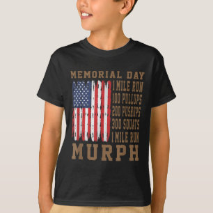 Camiseta Día de Conmemoración del Desafío Murph Workout Ame