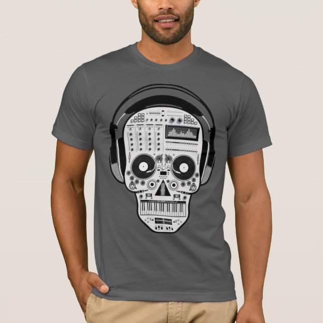 Camiseta Día de cráneo muerto del azúcar con las placas (Anverso)