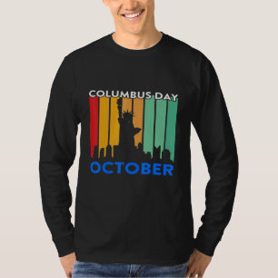 Camiseta Día de Cristóbal Colón Explorador de Tours mundial