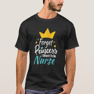 Camiseta Día de Enfermeras Niñas Médicas Princesas Futuro N