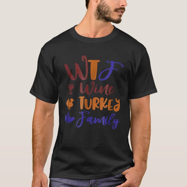 Camiseta Día de Fiesta de la Familia Turca de WTF de Acción (Anverso)