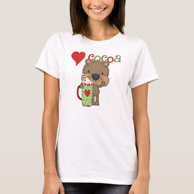 Camiseta Día de fiesta del amor del cacao del oso (Anverso)