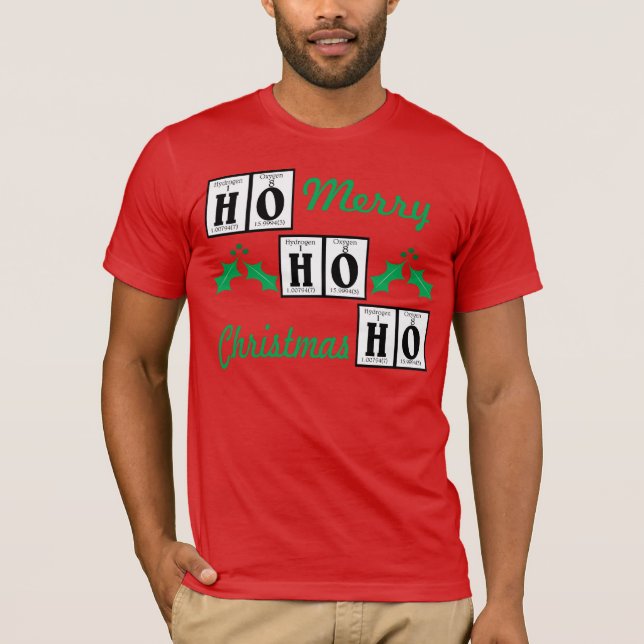 Camiseta Día de fiesta feliz, Feliz Navidad (Anverso)
