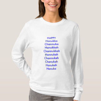 Camiseta Día de fiesta, feliz, humor, hanukka, chanuka,