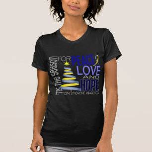 Camiseta Día de fiesta Síndrome de Down del navidad de la