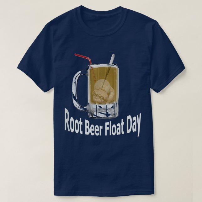 Camiseta Día de flotación de cerveza raíz T  (Diseño del anverso)