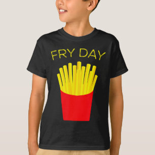 Camiseta Día de Freír, Papas Fritas, Tgif Gracias a Dios es