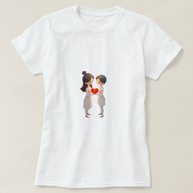 Camiseta Día de Galentine lindo a los mejores amigos les en (Diseño del anverso)