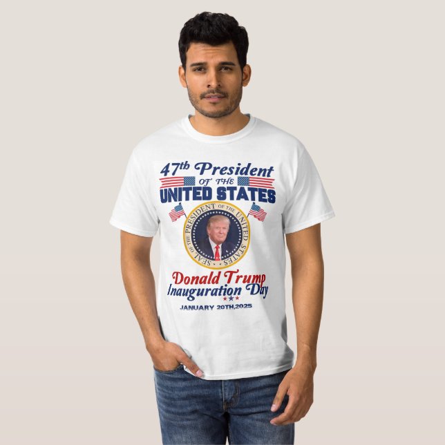 Camiseta Día de Inauguración de TRUMP 2025 (Anverso completo)