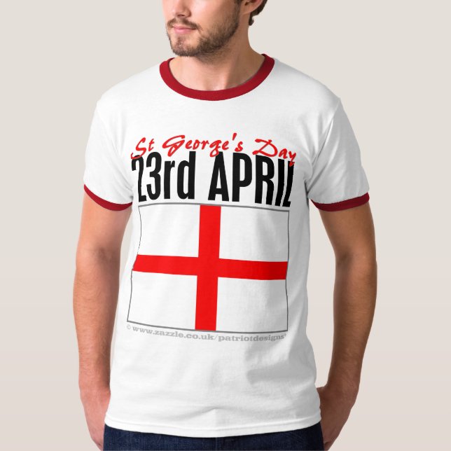 Camiseta Día de Inglaterra, San Jorge (Anverso)