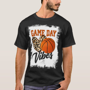 Camiseta Día de juego blanqueado Vibes Mamá ventilador de b
