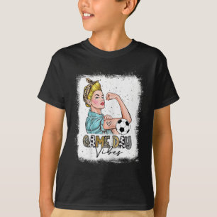Camiseta Día de juego de fútbol de mujeres desteñido Vibra