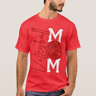 Camiseta Día de juego de mamá de voleibol Regalo de voleibo