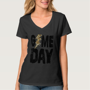 Camiseta Día de Juego Rayo Leopardo Distorsionado Juego Da