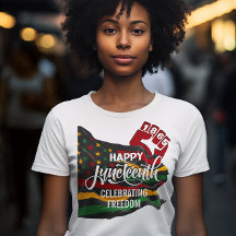 DÍA DE JUNETEENTH 1865 Bandera Celebrando la Liber