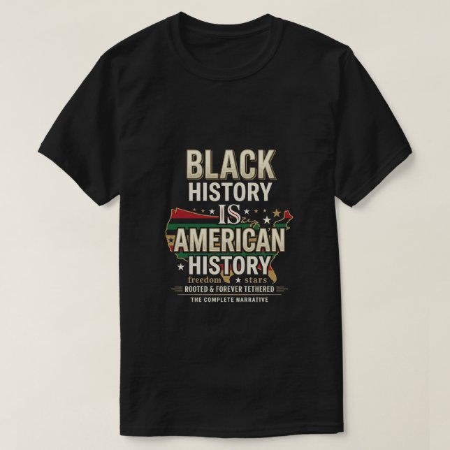 Camiseta Día de Juneteenth - historia afroamericana negra (Diseño del anverso)