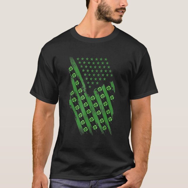 Camiseta Día de la bandera de Irlanda de Estados Unidos (Anverso)
