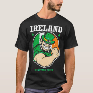 Camiseta Día de la bandera irlandesa de combate contra los 