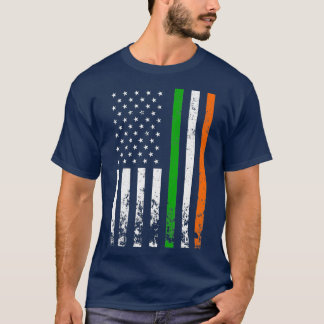 Camiseta Día de la Bandera Irlandesa de la Bandera Norteame