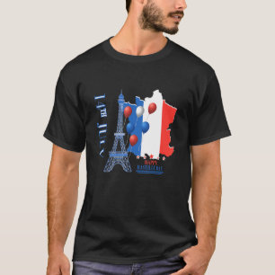 Camiseta Día de la Bastilla de Francia 14 de julio Día Naci