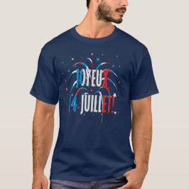 Camiseta Día de la Bastilla Joyeux 14 Juillet