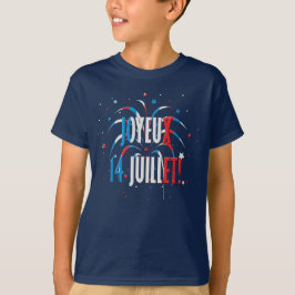 Camiseta Día de la Bastilla Joyeux 14 Juillet