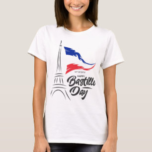 Camiseta Día de la Bastilla, Torre Eiffel