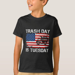 Camiseta Día de la basura es martes divertido nosotros elec